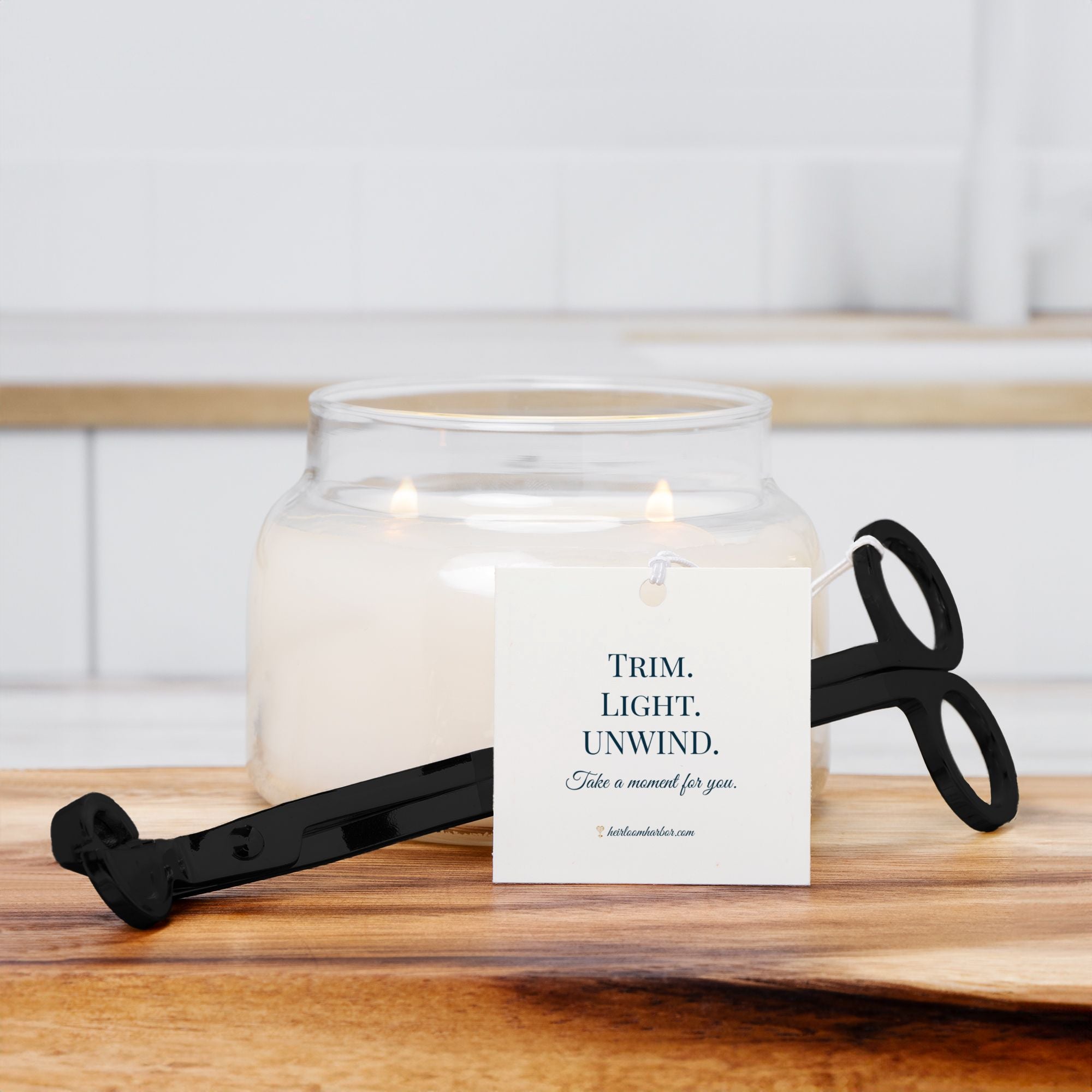 Candle Wick Trimmer – Gold, Silver, or Black with Gift Tag | Trim. Light. Unwind.