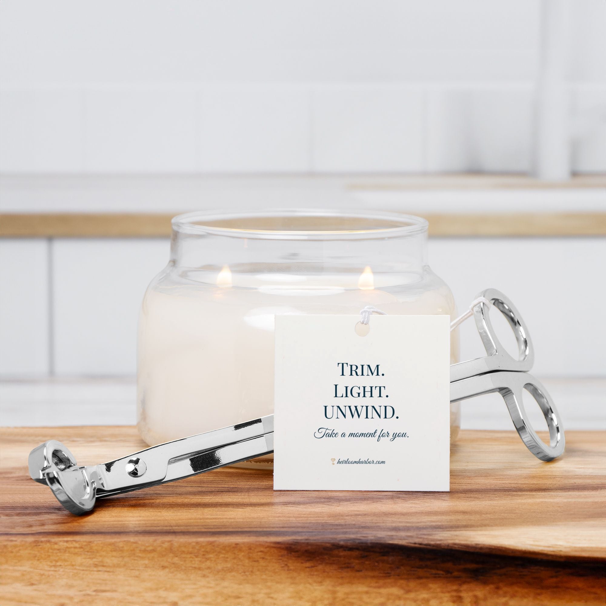 Candle Wick Trimmer – Gold, Silver, or Black with Gift Tag | Trim. Light. Unwind.
