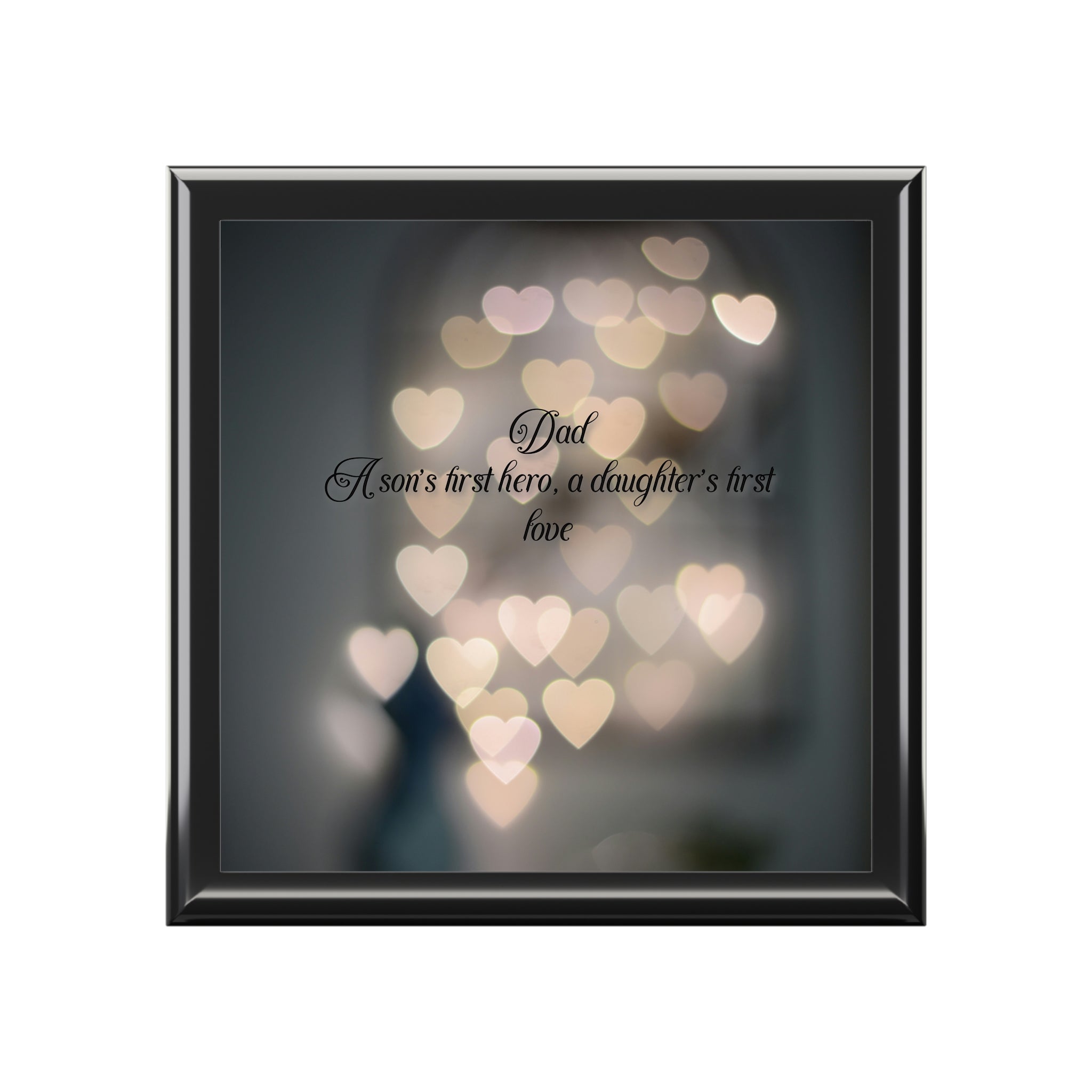 Heartfelt Jewelry Box for Dad - Inspirational Gift for Special Occasions