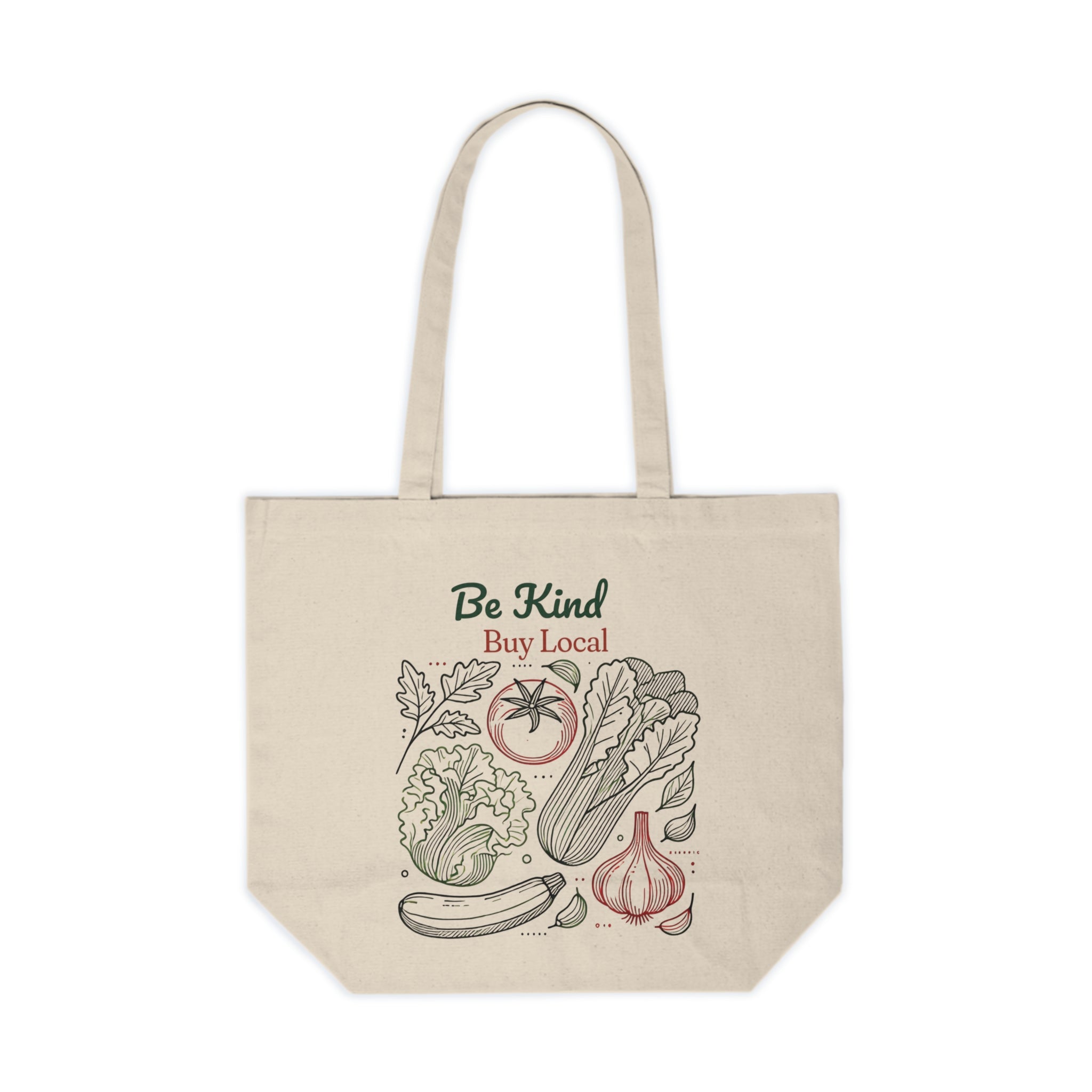 Fresh Vegetables Large Canvas Shopping Tote