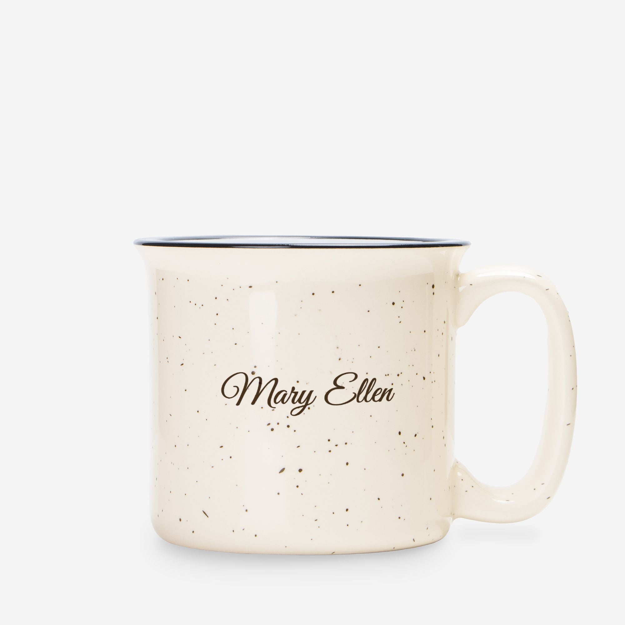 Fueled by Faith, Family & Hot Coffee – Personalized Speckled Ceramic Mug