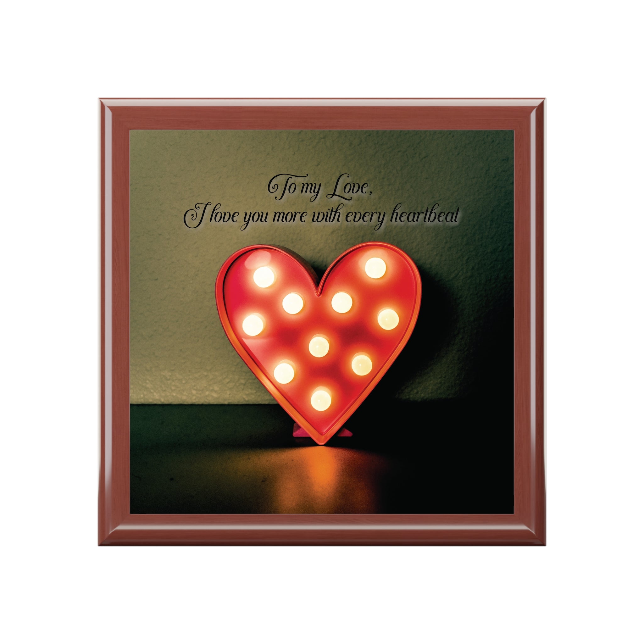 Everlasting Love Jewelry Box for Wife, Husband or Partner - Inspirational Gift for Special Occasions