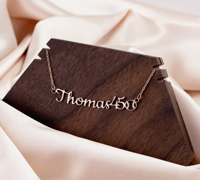 Personalized Sports Name Necklace – Custom Athlete or Sports Mom Gift USA