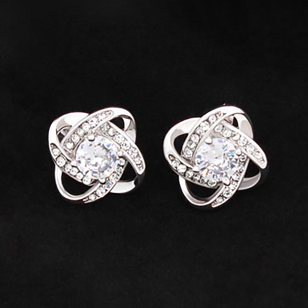 ✨ Love Knot Stud Earrings – Special Gift with Qualified Purchase | Add a Touch of Sparkle