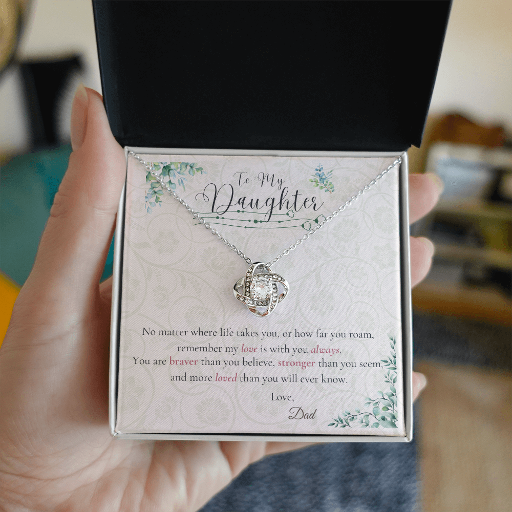 From Dad to Daughter – Back to School Gift Necklace with Message