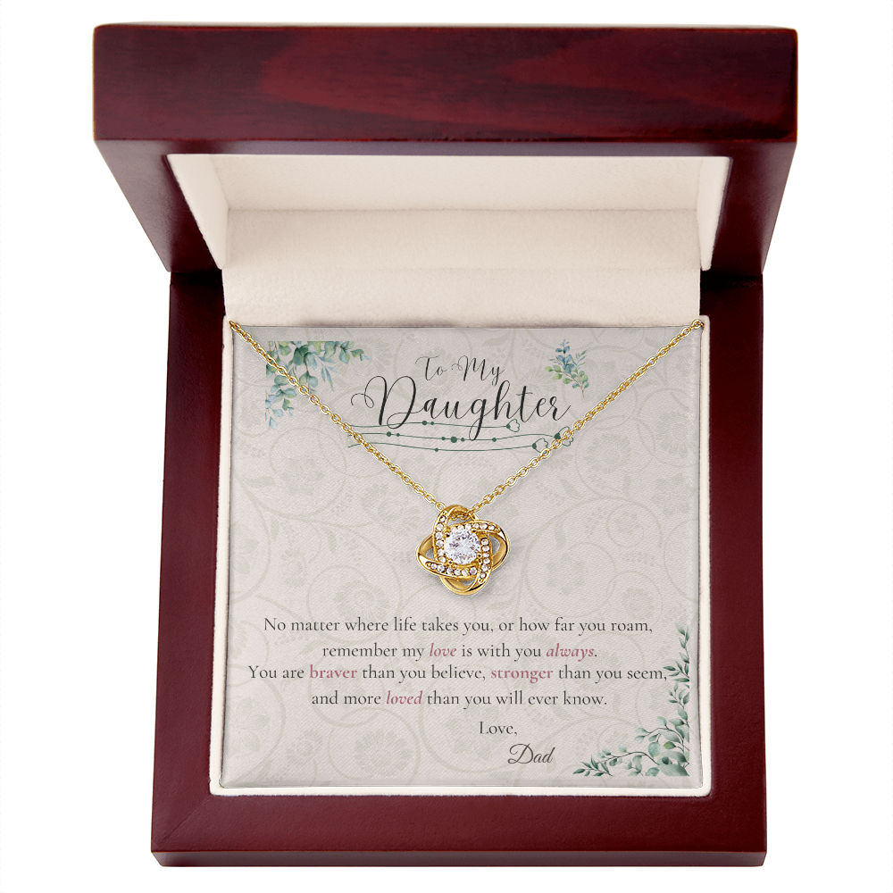 From Dad to Daughter – Back to School Gift Necklace with Message