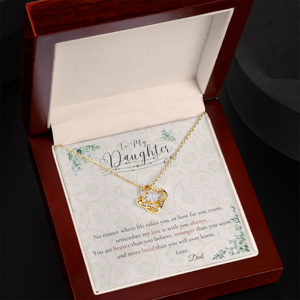 From Dad to Daughter – Back to School Gift Necklace with Message
