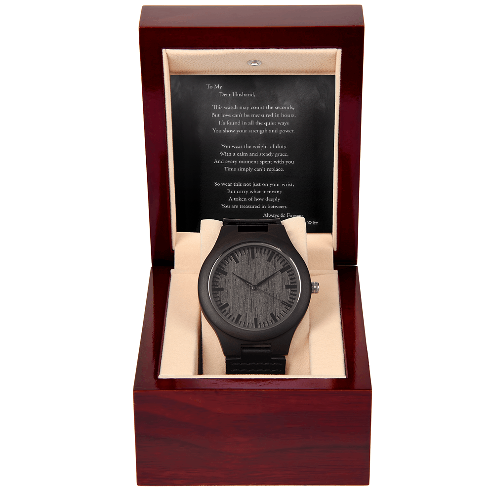 To My Husband - Wooden Watch & Luxury Giftbox