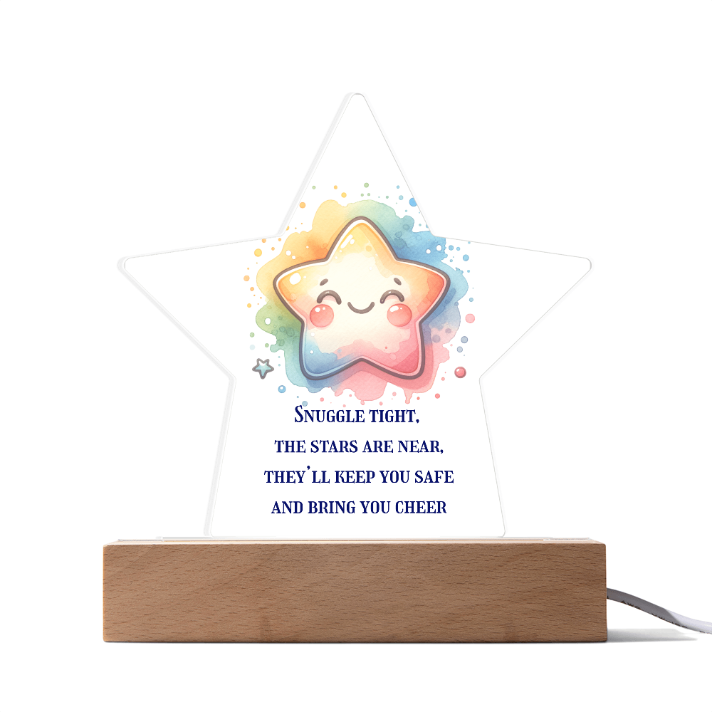 To My Child - Snuggle Starry Acrylic Nightlight
