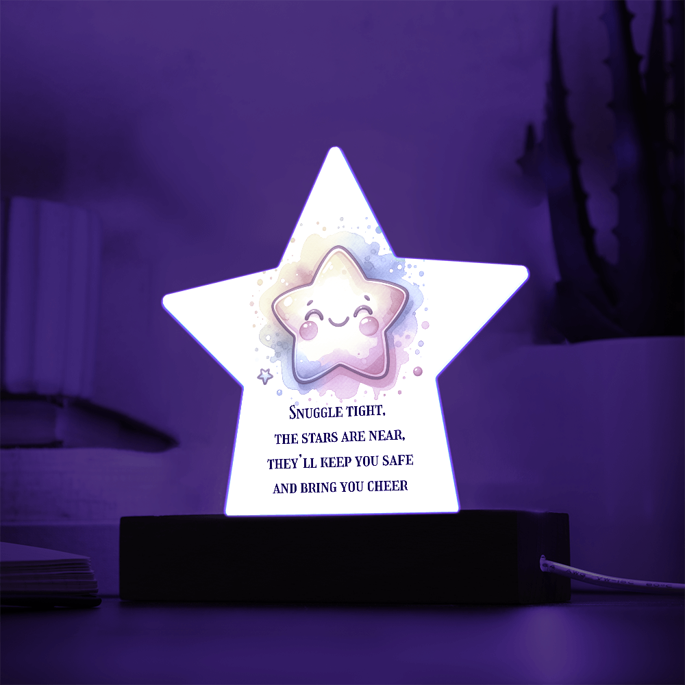 To My Child - Snuggle Starry Acrylic Nightlight