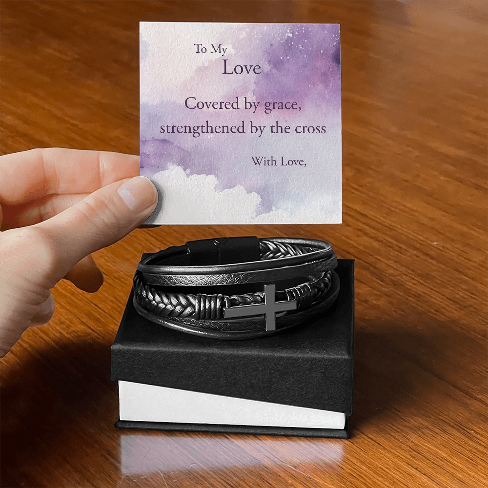 Men's Cross Style Bracelet - Ready for any Occasion
