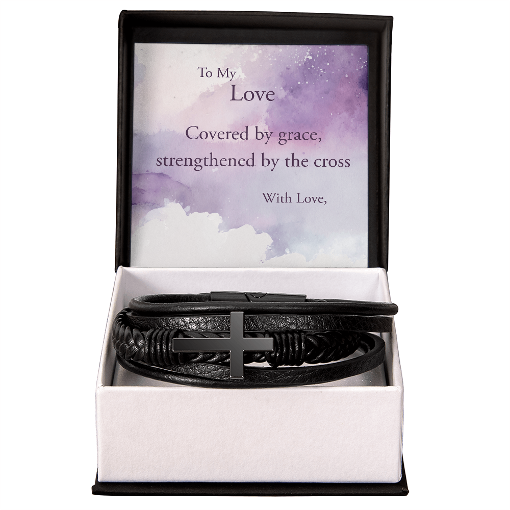 Men's Cross Style Bracelet - Ready for any Occasion