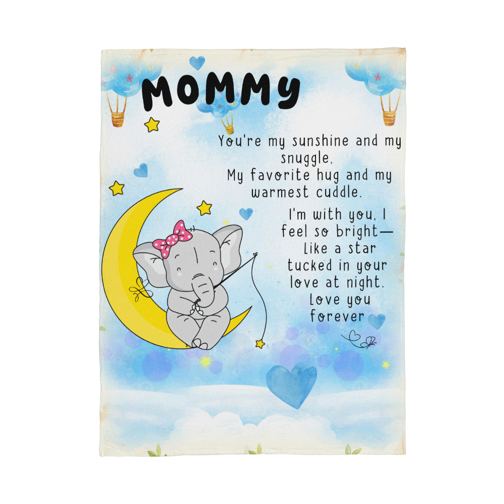 💖 Mommy Fleece Blanket – Cute, Cozy Gift from Child to Mom