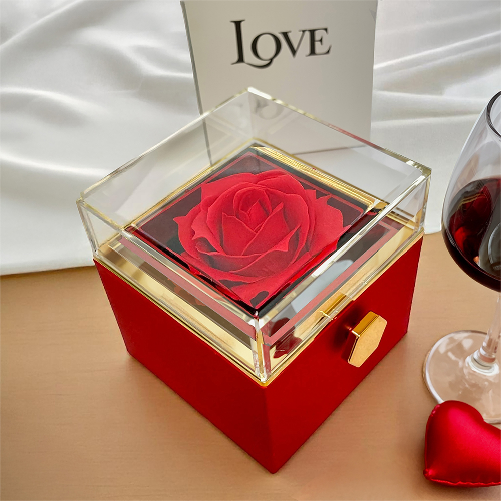 To My Soulmate – Love Knot Necklace with Preserved Rose Box – Romantic Gift for Her